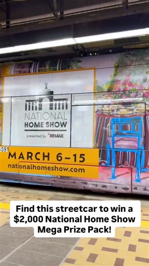 The National Home Show returns March 6th – 15th, 2026 at Enercare Centre at Exhibition Place, bringing fresh inspiration with innovative exhibits, expert-led talks, and exciting new hands-on features designed to spark ideas for every home. Find this streetcar and scan the QR code or head over to indie88.com for all the ways to WIN a $2,000 National Home Show Mega Prize Pack🏡 #nationalhomeshow #toronto #streetcar #ttc | Indie88Toronto