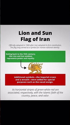 Lion and Sun Flag of Iran Before 1979 —Timeline Period: 1907–1979
