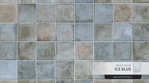 Merola Tile Kings Etna Blue 9 in. x 9 in. Ceramic Floor and Wall Take Home Tile Sample S1FPE13KETB