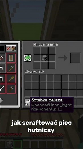 jak scraftowac piec hutniczy #minecraft #gaming #tutorial #tutorials #minecraftmemes #popular