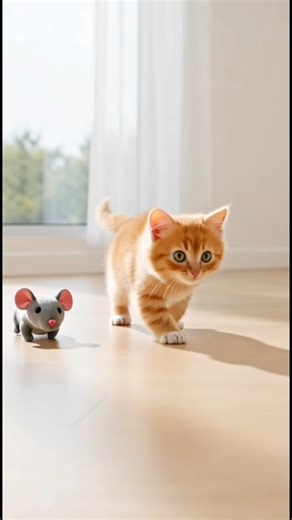Kitten vs Mouse #8 😹🐭 | Unexpected Turn! #cats #catshorts #catsvideos