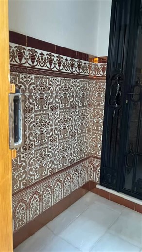 Favourite new habit. Peeking through people’s doors and photographing their tiles. Haven’t been caught yet! #cordoba | Anna Chandler Design