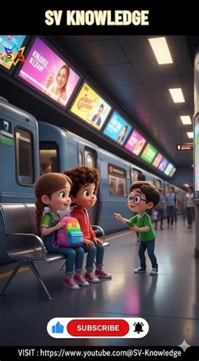 Subway & Train | Kids Vocabulary | Fun Learning & Travel #Shorts