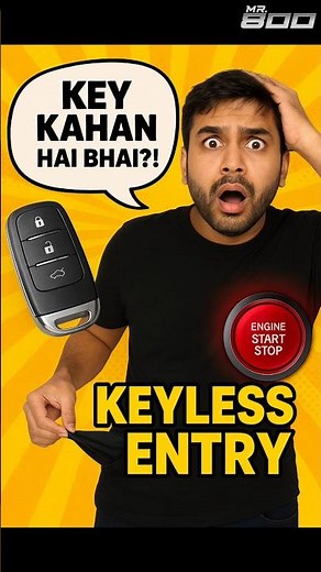 "Keyless Entry & Push Start ka Magic!"😂🚗✨️ #shorts