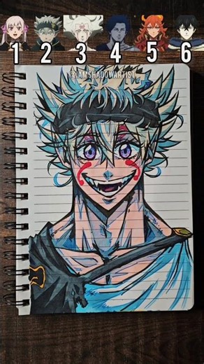 Role The Dice 🎲 Part 34, Draw New Black Clover Character ✨️ #shorts #art #anime