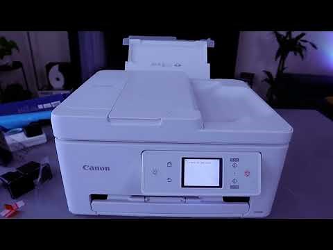 Canon TS7750i Printer Unboxing, Install Ink ,Load Paper and Setup Alignment
