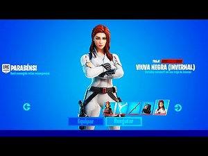 COMO PEGAR AGORA A SKIN DA VIUVA NEGRA GRATIS no Fortnite