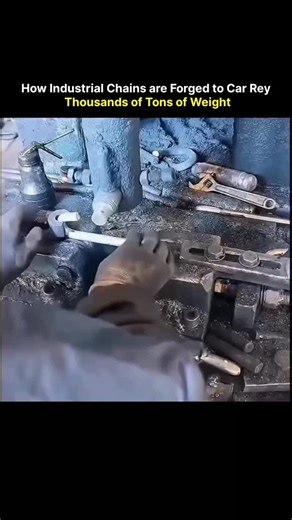 S C I E N C E on Instagram: "Inside industrial workshops, steel wire moves through automated forming systems where machines bend, interlock, and weld each link under intense heat and pressure. Every joint follows exact specifications because one weak point risks total failure. These industrial chains are built to carry thousands of tons in extreme environments like offshore rigs and heavy construction equipment. Precision matters more than speed. Tolerances stay within fractions of a millimeter.