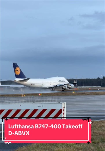 Lufthansa B747-400 Takeoff to Shanghai PVG