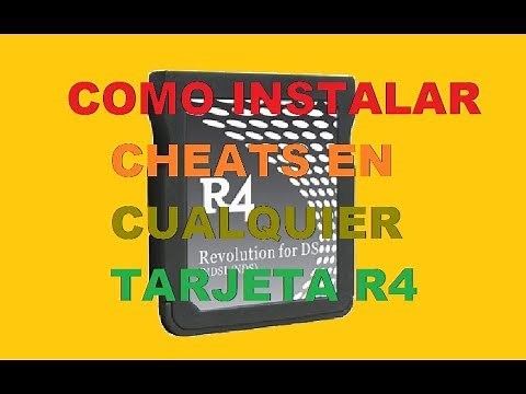 como instalar cheats (trucos) en cualquier tarjeta R4
