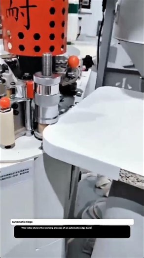 Automatic Edge Banding Machine Process | PVC Edge Sealing Technology for Furniture Panels.