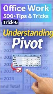 Master Pivot Table in Excel | Create, Analyze & Understand Data Easily | Excel Tips & Tricks