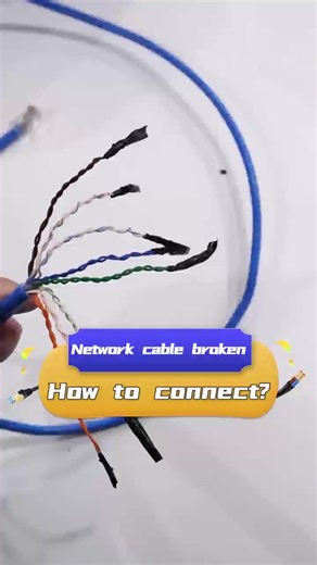 How should be network cable be connected?#chinafactory #networkcable #lancable