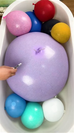 Ashlii on Instagram: "Pen vs. Balloon — Colorful Obiz Big Bang! So addictive!"
