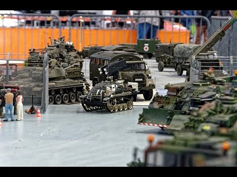 modell hobby spiel Messe Leipzig 2021 - scale 1/16 rc tanks + trucks #rc #tank #bundeswehr