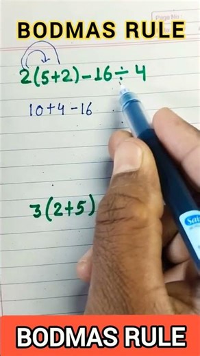 BODMAS || Basic rule of maths || #maths #bodmas #basicmaths