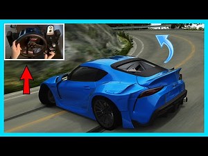 Street Drifting w/ Toyota Supra A90 | Assetto Corsa [Wheel Cam]