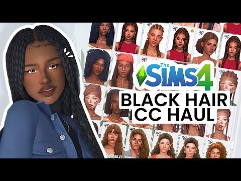 100+ MUST-HAVE Sims 4 Black Hair CC Haul (maxis match)