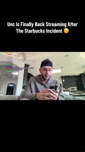 Unc Returns to Streaming After Starbucks Incident