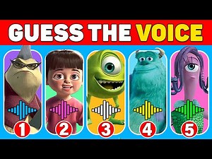 Guess the Monsters Inc Characters by Their Voice - Quiz for Fans!