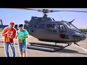 Jason and Alex Ride a Helicopter 🚁 | Exciting Adventures and Airplane Challenges