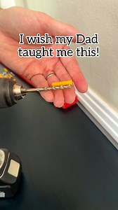 689K views · 1.8K reactions | Best Tool Tip Yet! Use painters tape so you only drill to the depth you need! #drill #tools #diyprojects #HomeImprovement #powertools This original video was produced by Network Media, LLC and Jeff & Lauren Productions. | Home Hacks & Easy Snacks | Facebook