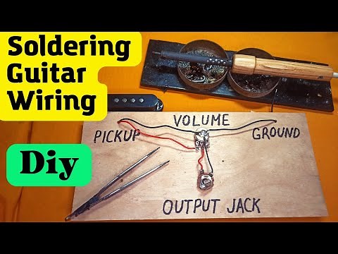 Guitar Wiring and Soldering : 1 Pickup 1 Volume 1 Jack