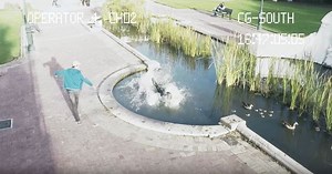 Watch: This isn’t just a funny compilation of texting-while-walking bloopers. It has a shocking end