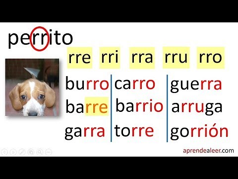 Silabas rra rre rri rro rru para niños palabras y oraciones
