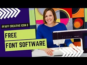Pfaff creative icon 2 FREE Quick Font (Lettering) Software