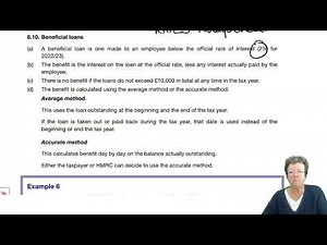 Employment Income (part 4) - ACCA Taxation (FA 2022) TX-UK lectures