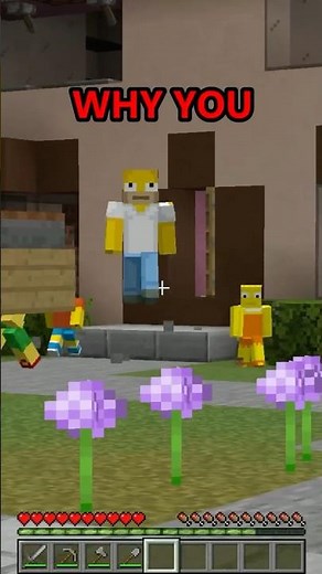 Minecraft but I can't touch Yellow or I lose 🤔 #Shorts