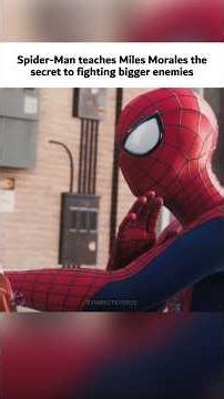 Spider-Man Gives Miles Combat Advice 🔥 #spiderman