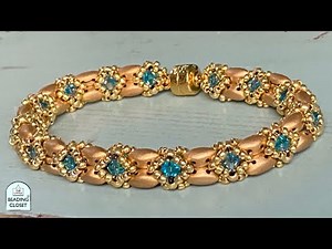 Tubular netted rope for Beaded Bracelet or necklace: THE TRIPLE TREASURE beading tutorial