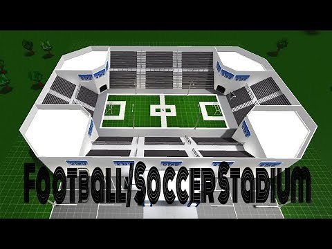 Football/Soccer Stadium | Bloxburg | Speed Build | 126k