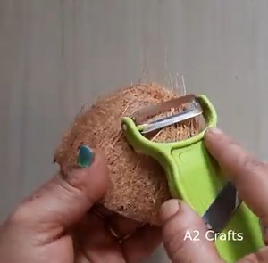 160K views · 1.1K reactions | Coconut Shell art and craft ideas || 2 Best way to Reuse waste coconut shell coconut waste ideas/unique planter/diy ideas | A2 Crafts | Facebook