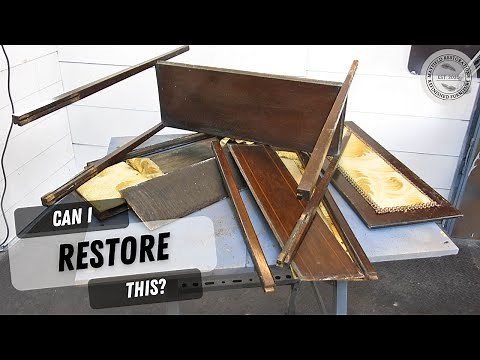 10 YEARS in a Garden Shed - Near IMPOSSIBLE RESTORATION of a Vintage Sewing Table.