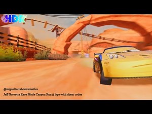 [HDR] Cars 2 The Video Game | Jeff Gorvette - Race Mode (CC) | Canyon Run 9 Laps