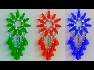 Super Easy Woollen Wall Hanging with Old Bangles | Wall Hanging Craft Ideas