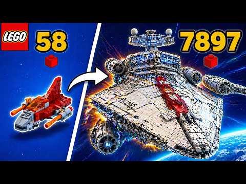 I Built LEGO Spaceships from 58 to 7897 Parts | Comparison