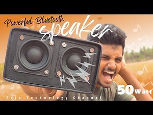 How to make Powerful Bluetooth Speaker at home || Diy 50Watt Bluetooth Speaker