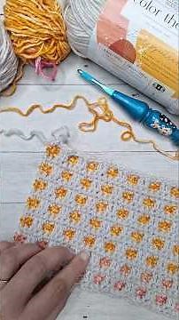 Mosaic Crochet Rectangle Shawl with Mandala Ombre Yarn | Cre8tion Crochet