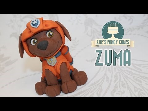 Zuma cake topper paw patrol fondant cake ideas