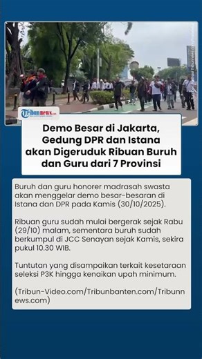 Gedung DPR dan Istana akan Diselimuti Demo Besar-besaran dari Kalangan Buruh dan Guru Honorer