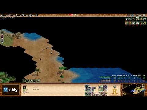 Voobly AOE2 1.6: Nomad, 2 vs 2 team game