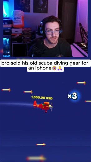 HE SOLD HIS OLD SCUBA DIVING GEAR FOR AN IPHONE!! #shorts #viral #planegame #aviamasters