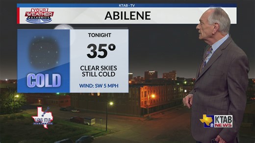 KTAB Weather, Tuesday, December 30: Clear and cold overnight with lows in the mid 30's.