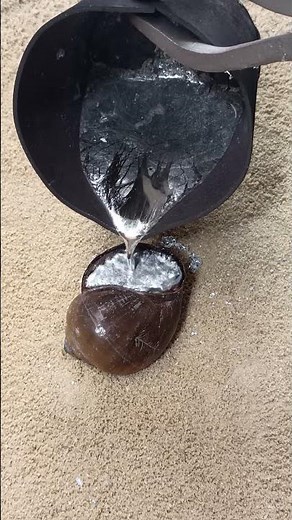 Snail Shell Metal Casting Art #shorts #diy #handmade #restoration