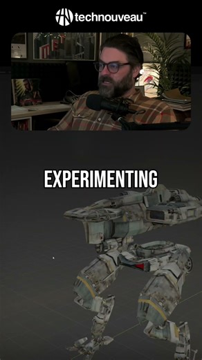 Mech Design Secrets: 3D Artist's Cockpit & Spine Reveal! #shorts