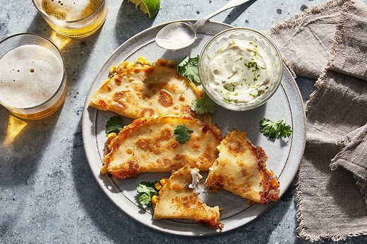 Elote-Style Cotija Cheese Quesadillas